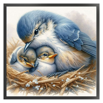 Bluebird - 11CT Stamped Cross Stitch 40*40CM