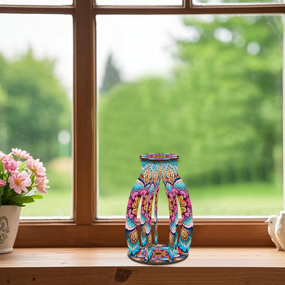 Diamond Painting Flower Vase Desktop Diamond Art Kits for Home Office Decor