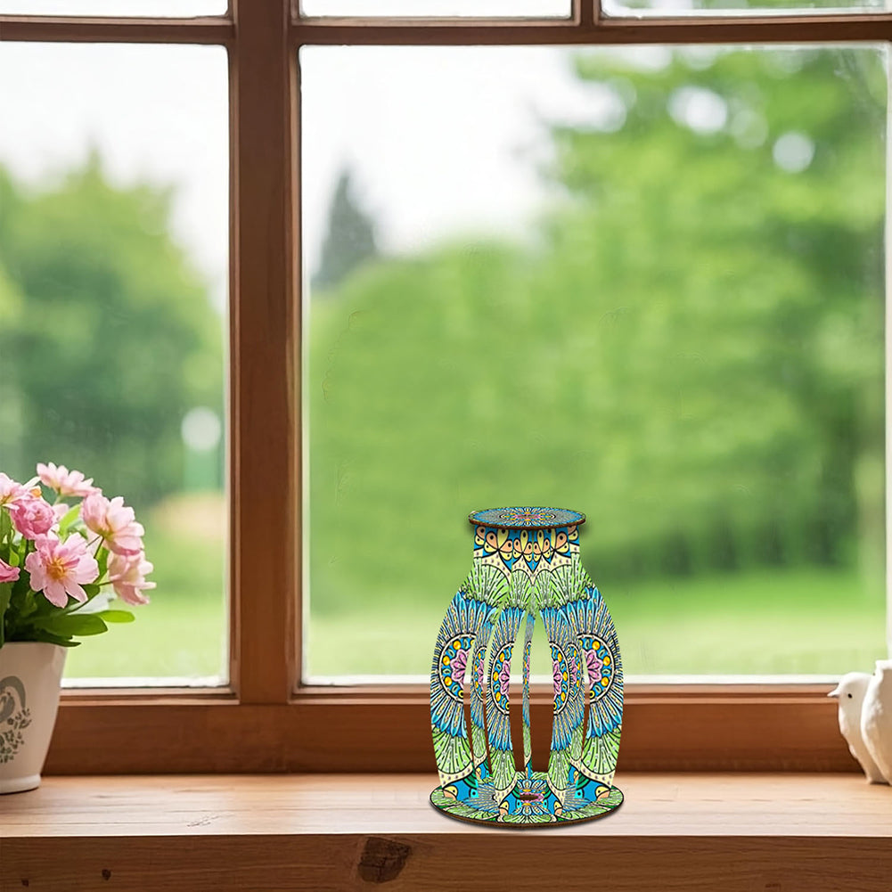 Diamond Painting Flower Vase Desktop Diamond Art Kits for Home Office Decor