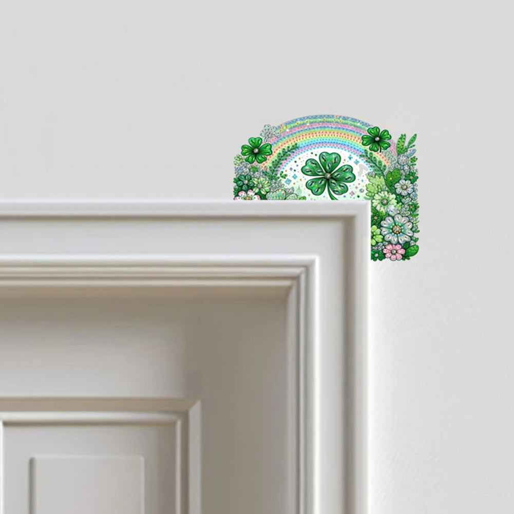 2D Flat Diamond Painting Door Corner Sign DIY Diamond Art Door Right Angle Sign