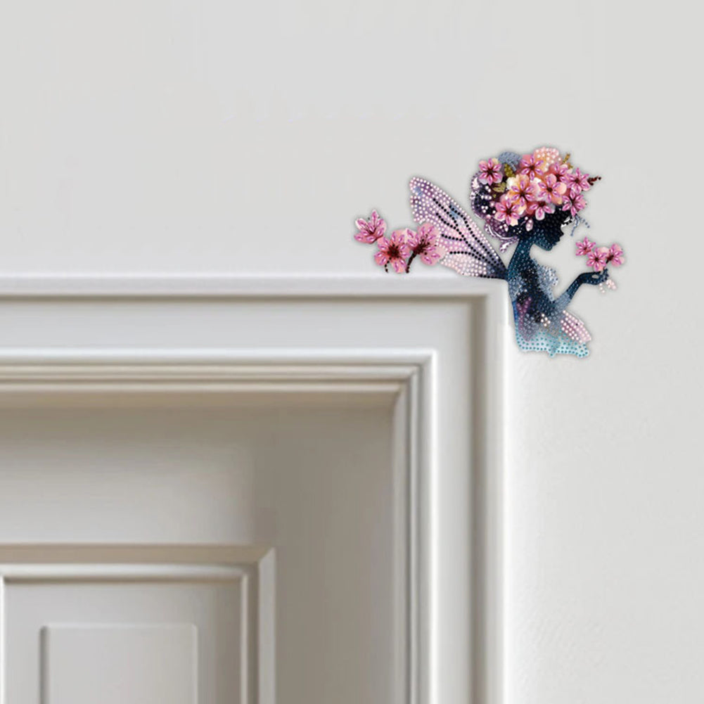 2D Flat Diamond Painting Door Corner Sign DIY Diamond Art Door Right Angle Sign