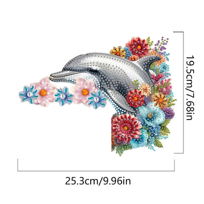 2D Flat Diamond Painting Door Corner Sign DIY Diamond Art Door Right Angle Sign