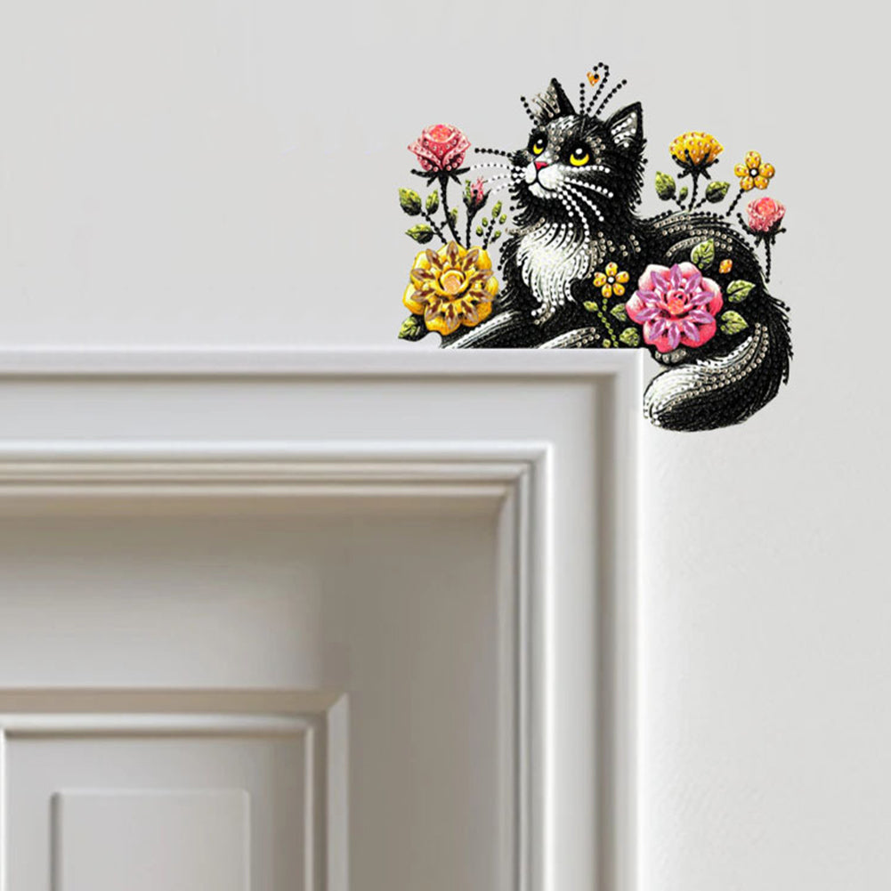 2D Flat Diamond Painting Door Corner Sign DIY Diamond Art Door Right Angle Sign