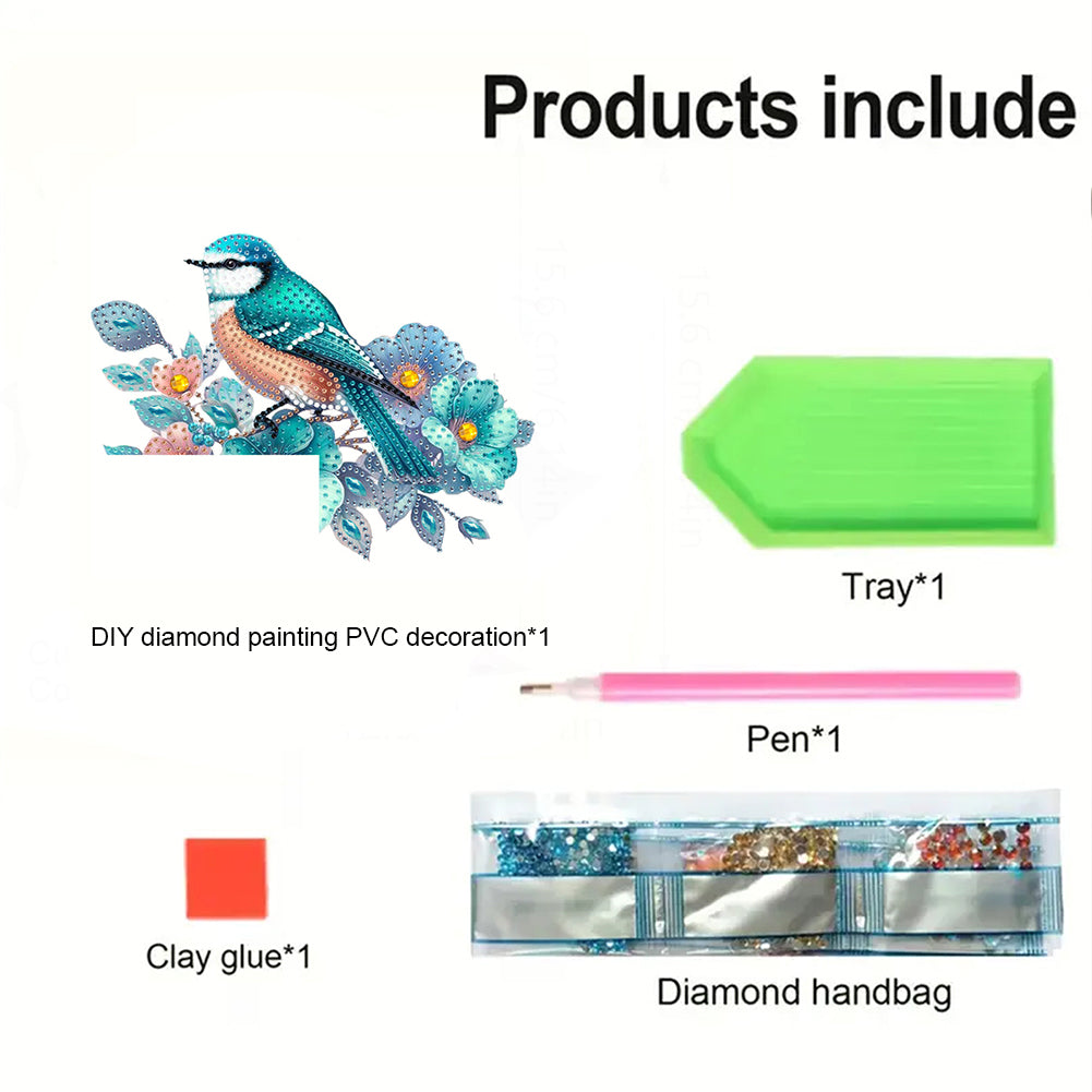 2D Flat Diamond Painting Door Corner Sign DIY Diamond Art Door Right Angle Sign