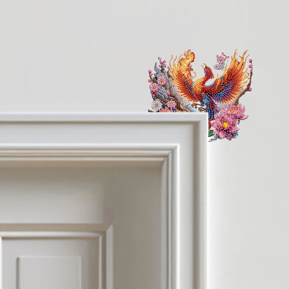 2D Flat Diamond Painting Door Corner Sign DIY Diamond Art Door Right Angle Sign