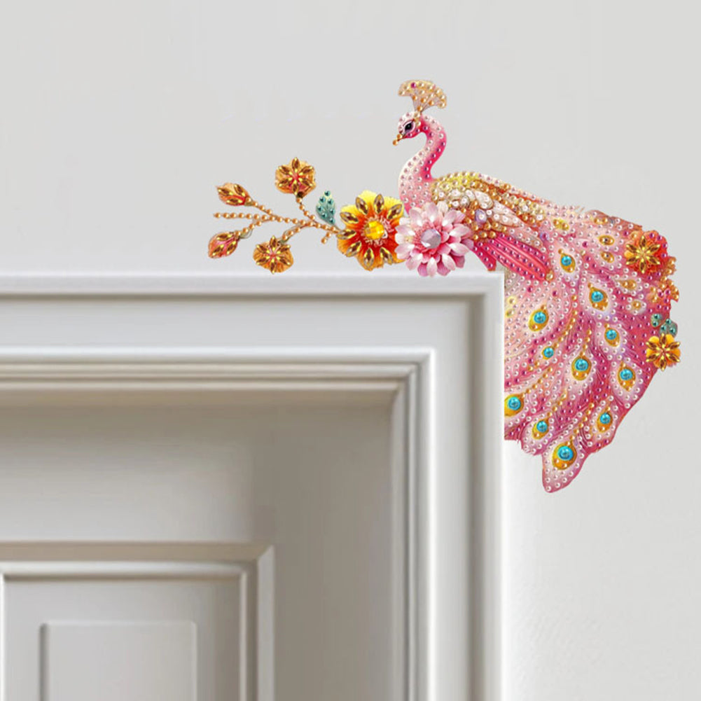 2D Flat Diamond Painting Door Corner Sign DIY Diamond Art Door Right Angle Sign