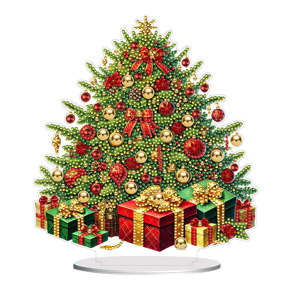 2D Flat Xmas DIY Desktop Diamond Art Kits Diamond Painting Desktop Ornaments Kit