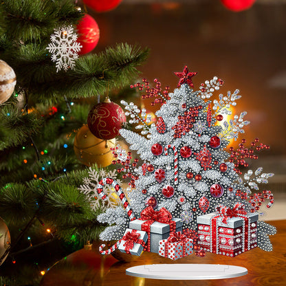 2D Flat Xmas DIY Desktop Diamond Art Kits Diamond Painting Desktop Ornaments Kit