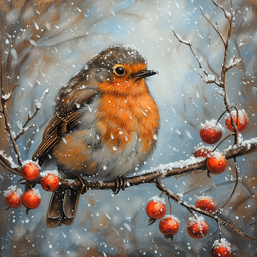 Robin - Full Round Drill Diamond Painting 30*30CM