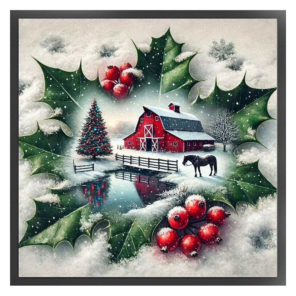Leaf Scenery - 11CT Stamped Cross Stitch 45*45CM