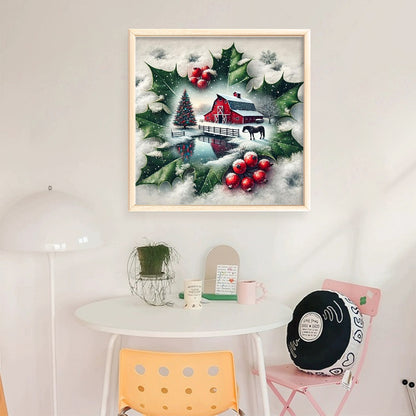 Leaf Scenery - 11CT Stamped Cross Stitch 45*45CM