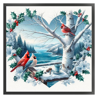 Love Bird - 11CT Stamped Cross Stitch 45*45CM