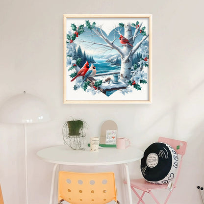 Love Bird - 11CT Stamped Cross Stitch 45*45CM