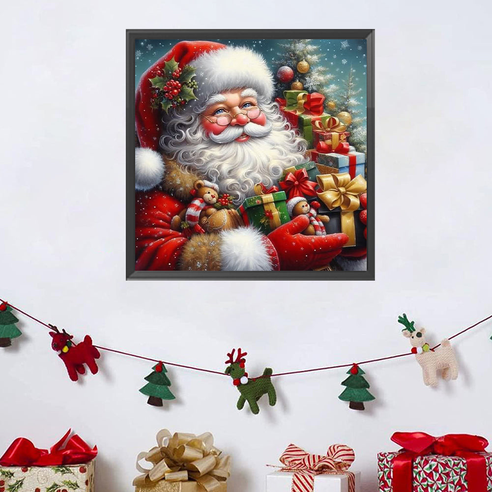 Christmas Santa Claus - Full Square Drill Diamond Painting 30*30CM