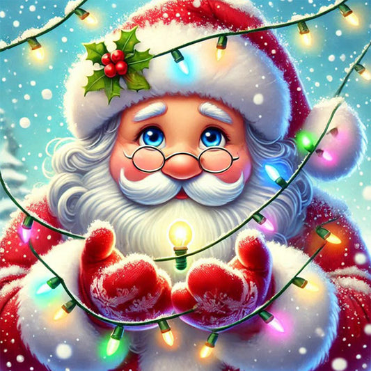 Christmas Santa Claus - Full Square Drill Diamond Painting 30*30CM
