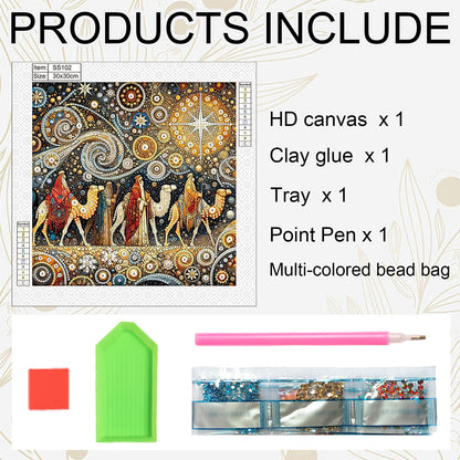 Pilgrimage Road - Special Shaped Drill Diamond Painting 30*30CM