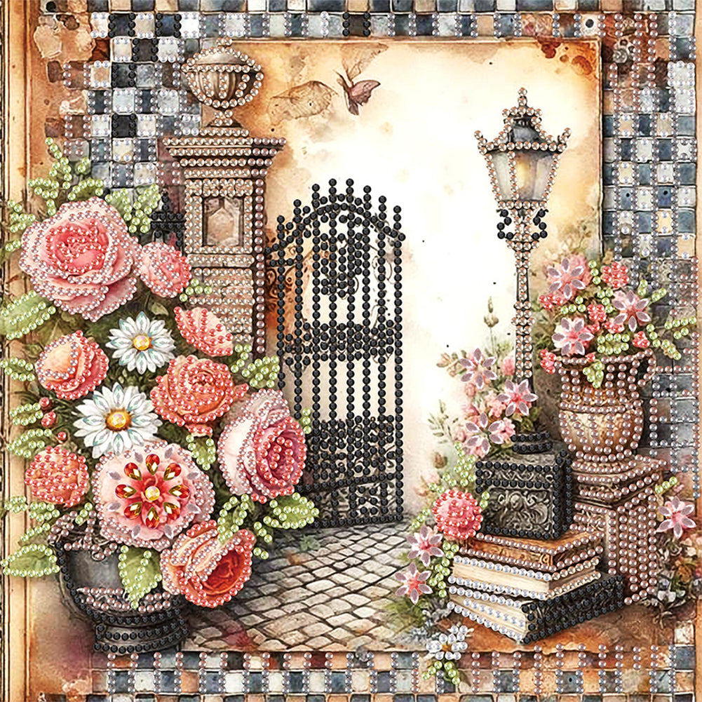 European Atmosphere Bouquet - Special Shaped Drill Diamond Painting 30*30CM