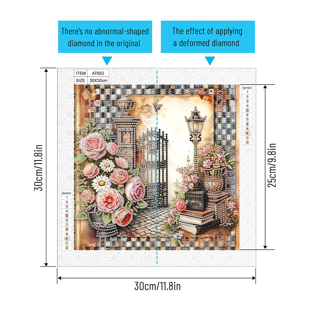 European Atmosphere Bouquet - Special Shaped Drill Diamond Painting 30*30CM