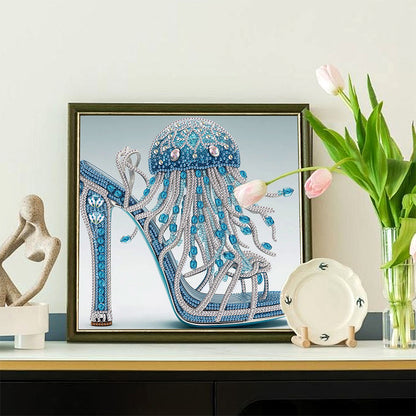 High Heel Jellyfish - Special Shaped Drill Diamond Painting 30*30CM