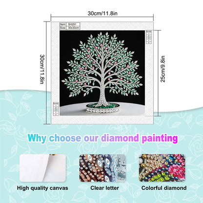 Tree Of Life - Special Shaped Drill Diamond Painting 30*30CM
