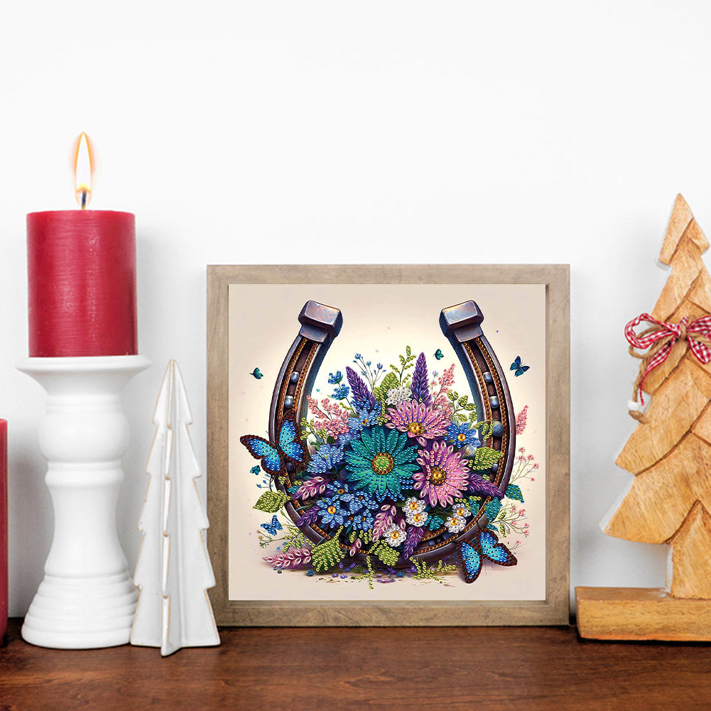 Horseshoe Bouquet - Special Shaped Drill Diamond Painting 30*30CM