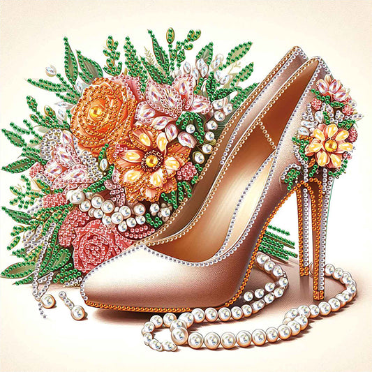 High Heel Bouquet - Special Shaped Drill Diamond Painting 30*30CM
