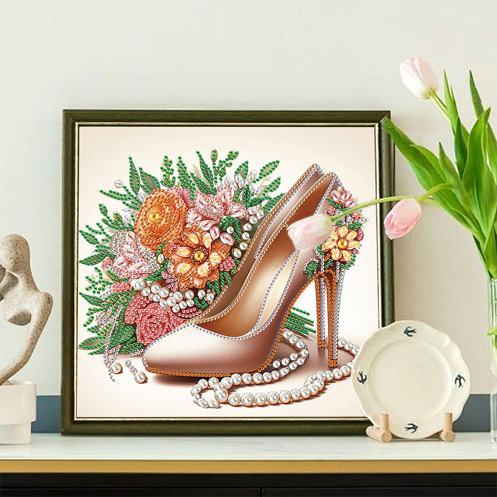 High Heel Bouquet - Special Shaped Drill Diamond Painting 30*30CM
