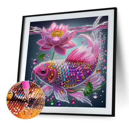 Colorful Fantasy Fish - Special Shaped Drill Diamond Painting 30*30CM