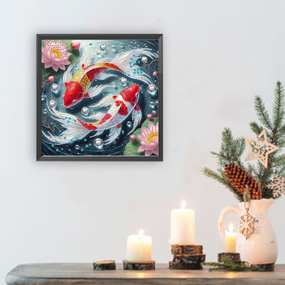 Colorful Fantasy Fish - Special Shaped Drill Diamond Painting 30*30CM