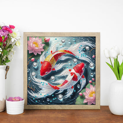 Colorful Fantasy Fish - Special Shaped Drill Diamond Painting 30*30CM