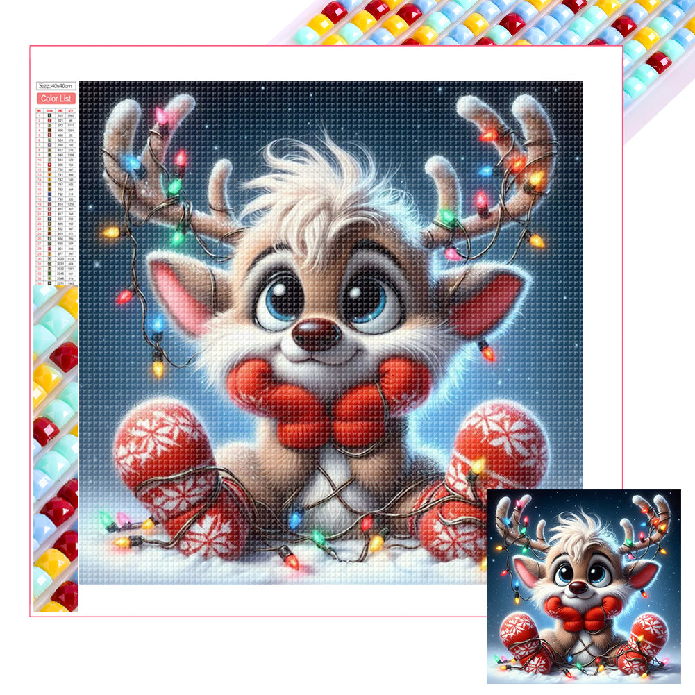 Christmas Reel - Full Square Drill Diamond Painting 30*30CM