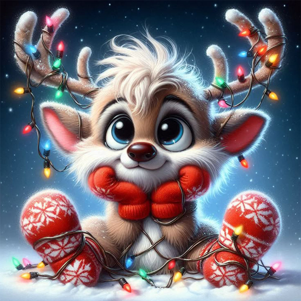 Christmas Reel - Full Square Drill Diamond Painting 30*30CM