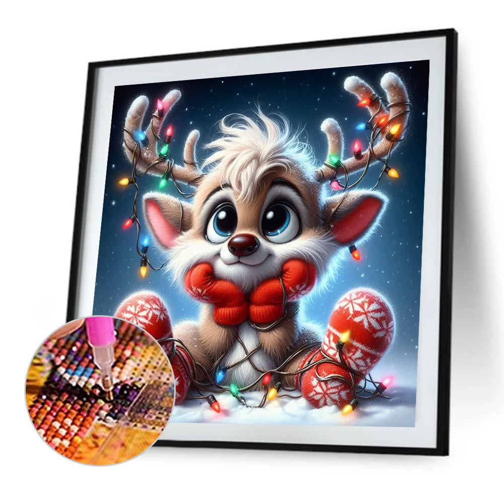 Christmas Reel - Full Square Drill Diamond Painting 30*30CM