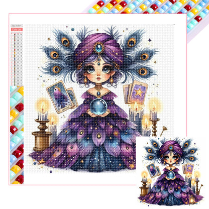 Divination Girl - Full Square Drill Diamond Painting 30*30CM