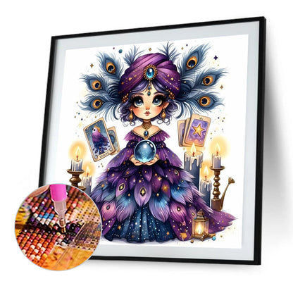 Divination Girl - Full Square Drill Diamond Painting 30*30CM