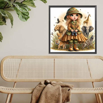 Wild Girl - Full Square Drill Diamond Painting 30*30CM