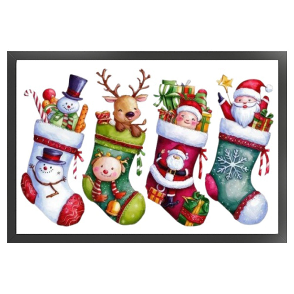 Christmas Stocking - 14CT Stamped Cross Stitch 60*40CM
