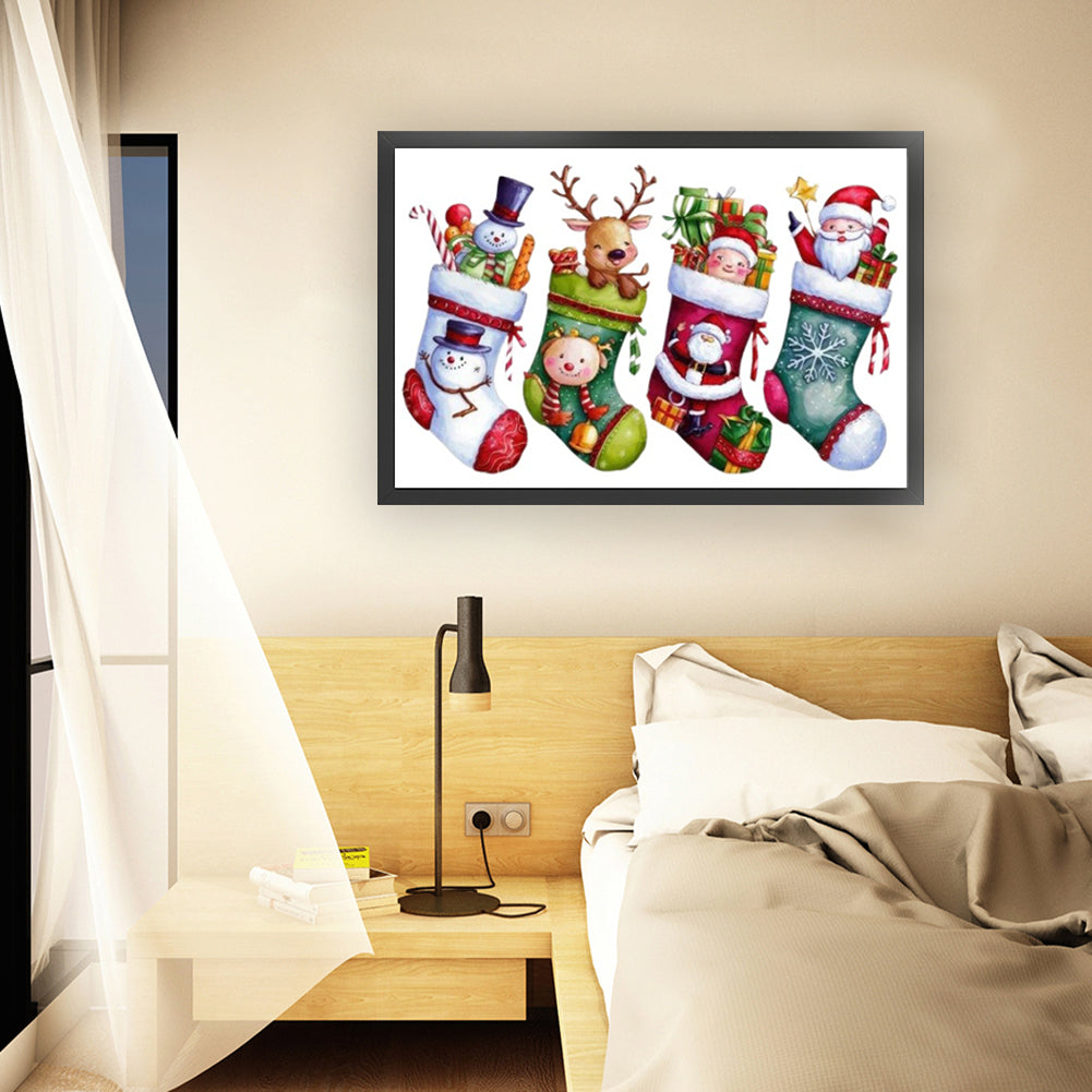 Christmas Stocking - 14CT Stamped Cross Stitch 60*40CM
