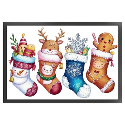 Christmas Stocking - 14CT Stamped Cross Stitch 60*40CM