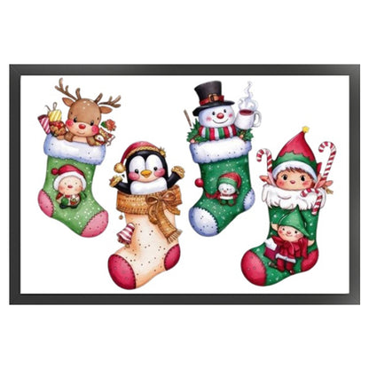 Christmas Stocking - 14CT Stamped Cross Stitch 60*40CM