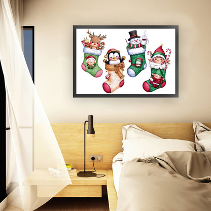 Christmas Stocking - 14CT Stamped Cross Stitch 60*40CM