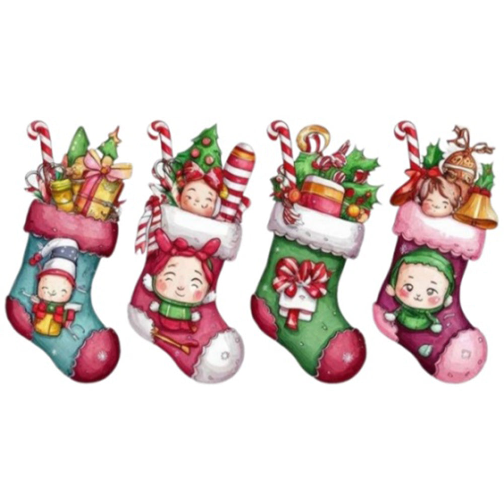 Christmas Stocking - 14CT Stamped Cross Stitch 60*40CM