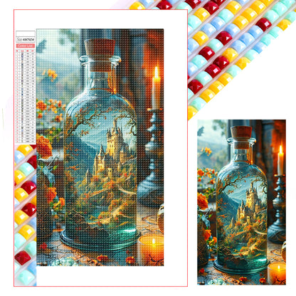 Castle In A Bottle - Full Square Drill Diamond Painting 40*75CM
