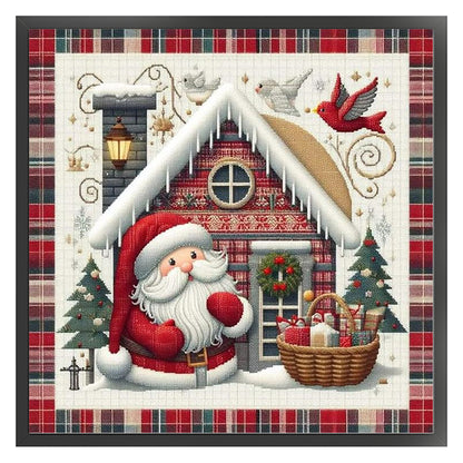 Christmas Scenery - 11CT Stamped Cross Stitch 40*40CM
