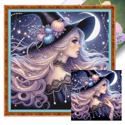 Witch - 11CT Stamped Cross Stitch 50*50CM