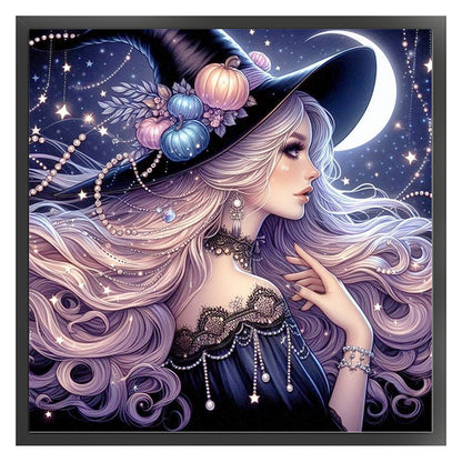 Witch - 11CT Stamped Cross Stitch 50*50CM