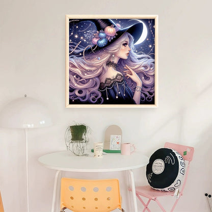 Witch - 11CT Stamped Cross Stitch 50*50CM