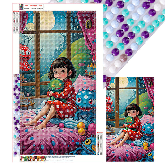 Freaky Girl - Full Round Drill Diamond Painting 40*70CM