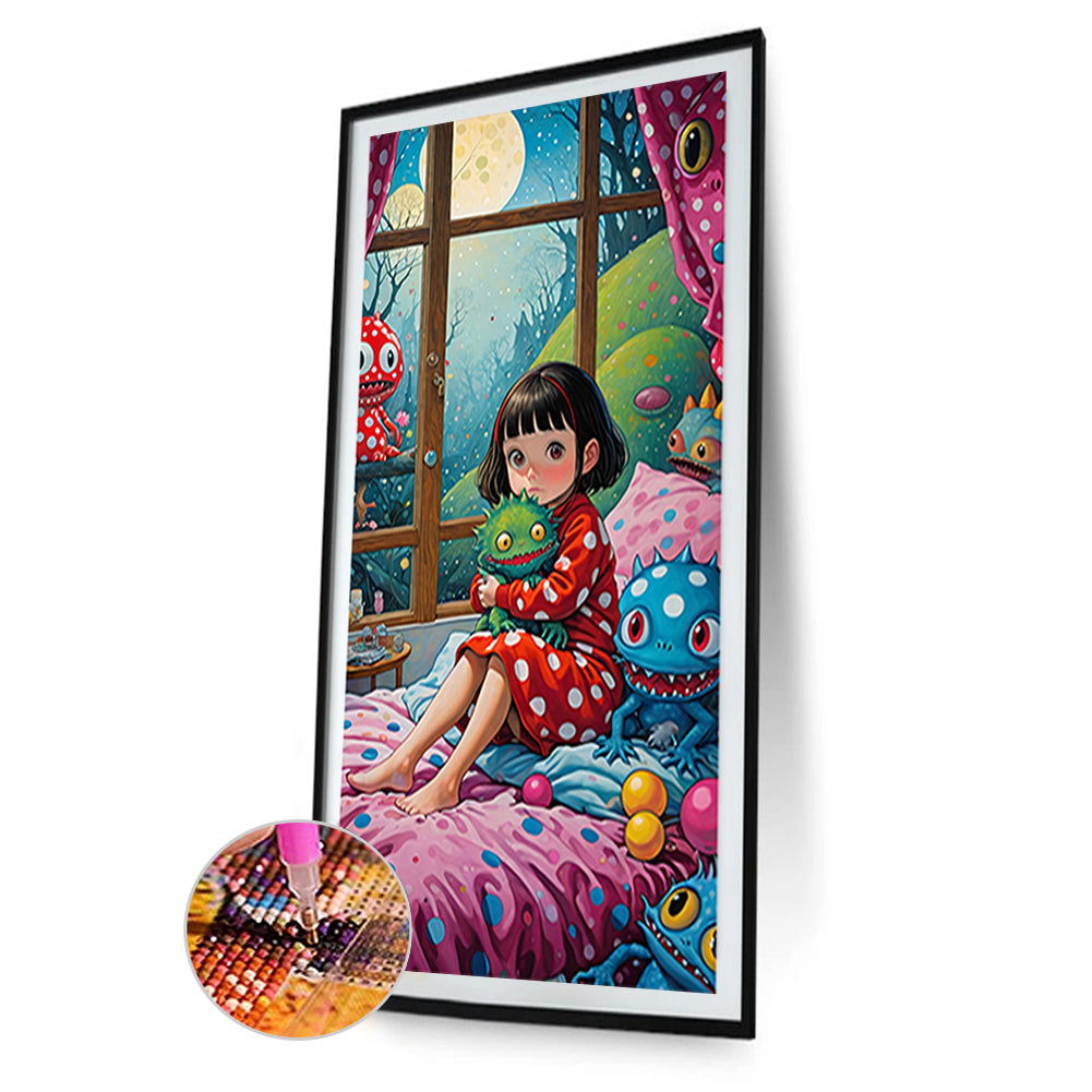Freaky Girl - Full Round Drill Diamond Painting 40*70CM