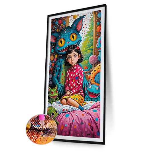 Freaky Girl - Full Round Drill Diamond Painting 40*70CM